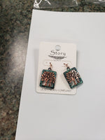 Turquoise Tree of Life earrings