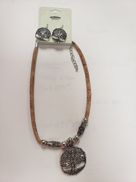 TREE OF LIFE MEDIUM NECKLACE WITH EARRINGS